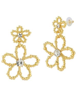 Chloe and Madison Jewellery Plated Earrings - Metallic