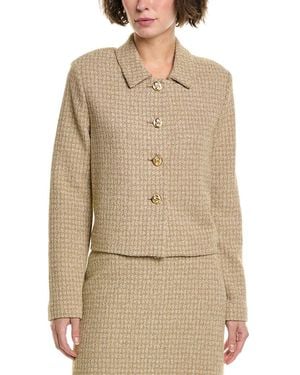 St. John Tweed Jacket - Natural