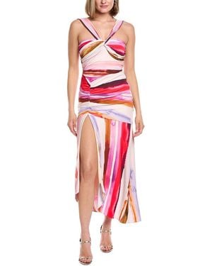 AMUR Casey Jersey Midi Dress - Red