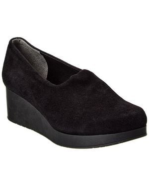 Robert Clergerie Nalo Suede Platform Loafer - Black