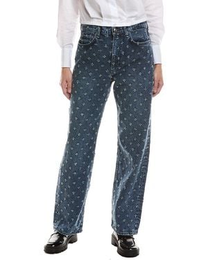 Rag & Bone Shea High-rise Vintage Tweed Ankle Relaxed Straight Jean - Blue