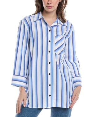 Ganni Striped Shirt - Blue