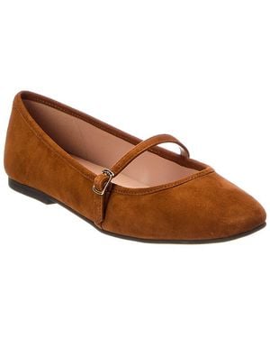Cole Haan Yelena Suede Mary Jane Flat - Brown