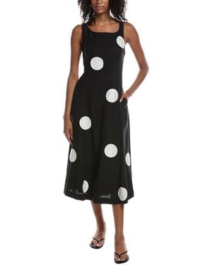 Tahari The Lucie Dot Dress - Black