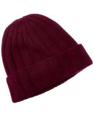Sofiacashmere Sofiacashmere Novelty Rib Cashmere Hat - Red