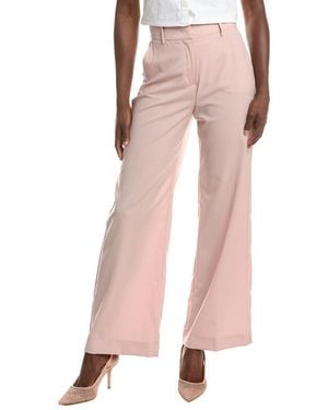 Max Mara Weekend Visivo Wool Long Trouser - Pink