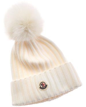 Moncler Wool Hat - Natural