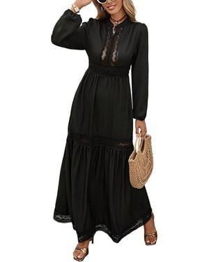 AMINA GLAM Maxi Dress - Black