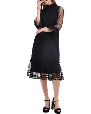 Draper James Long Sleeve Shift Dress - Black