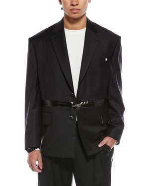 Helmut Lang Zip Driver Wool Blazer - Black