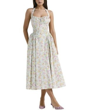 Alma King Midi Dress - White