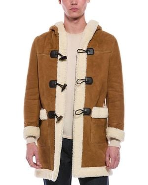 Isaia Shearling Coat - Brown