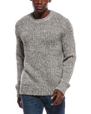 Vince Homespun Marl Wool-Blend Crewneck Jumper - Grey