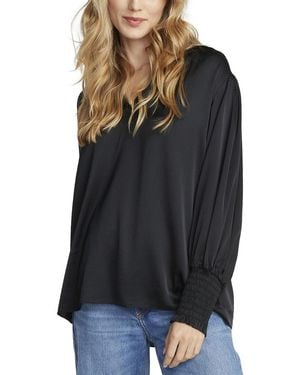 Robert Graham Jordyn Silk-Blend Blouse - Black