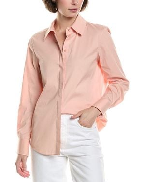 Lafayette 148 New York Wright Shirt - Pink