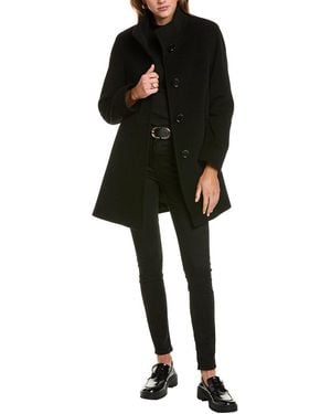 Cinzia Rocca Wool & Cashmere-Blend Coat - Black