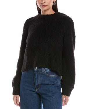Bella Dahl Wool-Blend Crew Neck Jumper - Black
