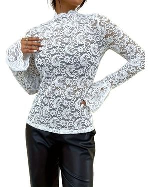 VERA DOLINI Long Sleeve T-Shirt - Grey