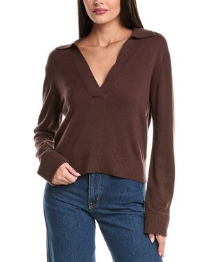 Jonathan Simkhai Cashmere-Blend Polo Jumper - Purple