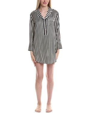 Petite Plume Silk Nightshirt - Black