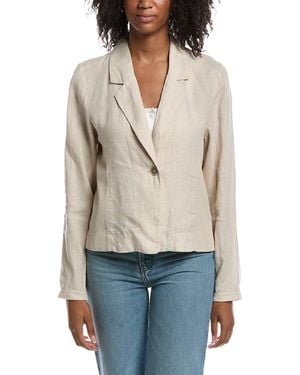 Michael Stars Pearson Ribbed Mixed Linen Blazer - Natural