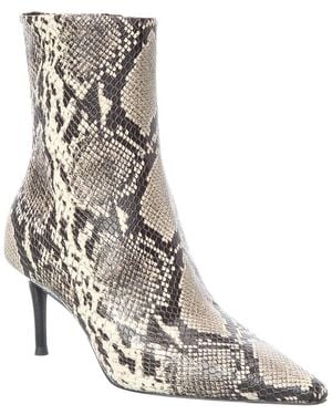Rag & Bone Mercer Snake-Embossed Leather Boot - Metallic
