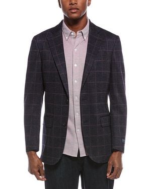 Brooks Brothers Classic Knit Wool-blend Blazer - Blue