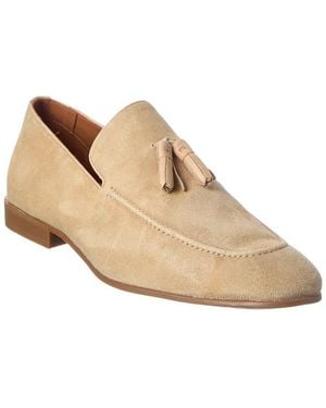 Donald J Pliner Udell Suede Loafer - Natural