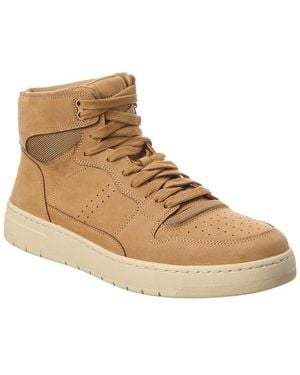 Vince Mason Suede High-top Trainer - Natural