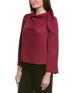 Ted Baker Tie Neck Blouse - Red