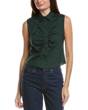 Rag & Bone Ginny Poplin Shirt - Green