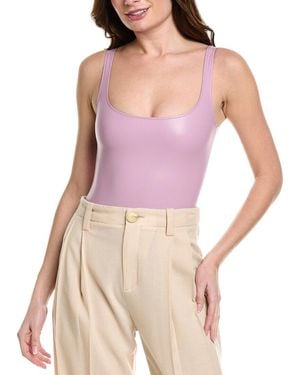 Susana Monaco Low Back Tank Bodysuit - Purple