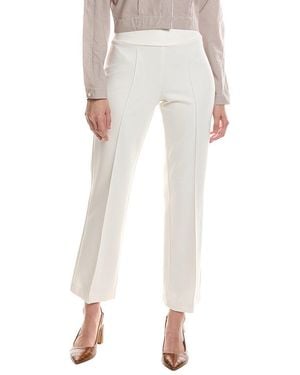 Jones New York Petite Pull-On Pintuck Trouser - White