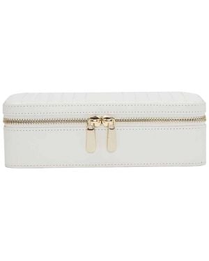 Wolf Handmade Maria Medium Zip Case - White