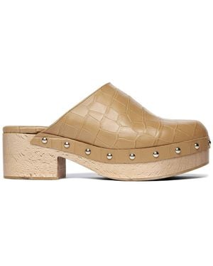 Frēda Salvador Samantha Leather Clog - Natural