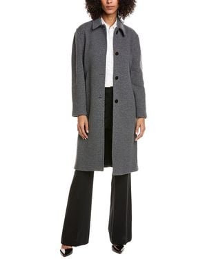 Theory Randall Wool-Blend Coat - Black