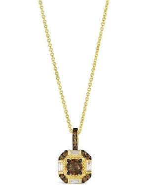 Le Vian Le Vian Chocolate Solitaire 14K 0.47 Ct. Tw. Diamond Pendant Necklace - Metallic
