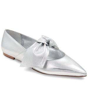 BCBGMAXAZRIA Prely Leather Flat - White