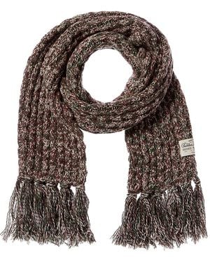 Golden Goose Ribbed Knit Wool-Blend Scarf - Black