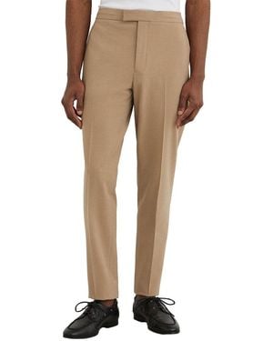 Reiss Found Drawcord Waist Slim Trouser - Natural