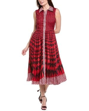 Saloni Midi Dress - Red