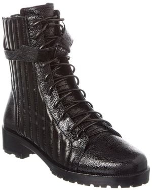 Alexandre Birman Clarita Quilted Leather Combat Boot - Black