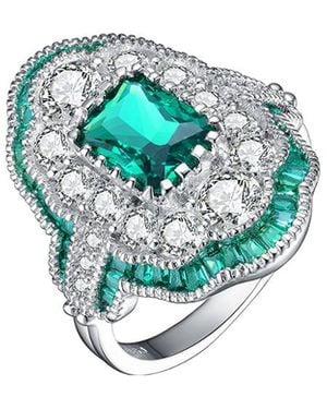 Genevive Jewelry Silver Ring - Blue