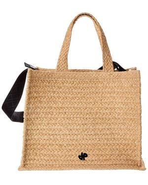 Patou Jp Large Raffia Tote - Natural