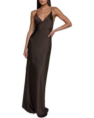 L'Agence Saint Long Dress - Brown