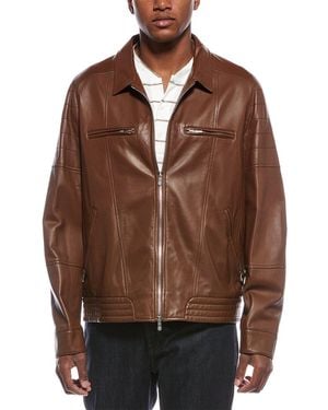 Brunello Cucinelli Leather Jacket - Brown