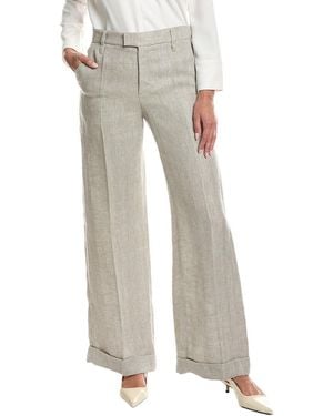 Brunello Cucinelli Linen Pant - Grey