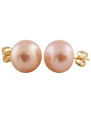 Splendid 14k 10-11mm Pearl Earrings - Pink