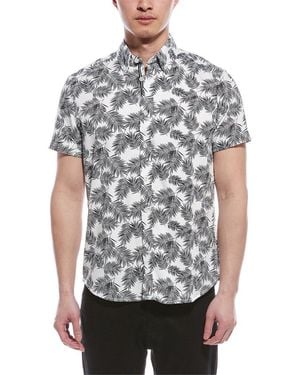 Report Collection Seersucker Shirt - Grey