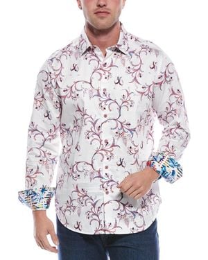 Robert Graham Vino Vines Woven Shirt - White